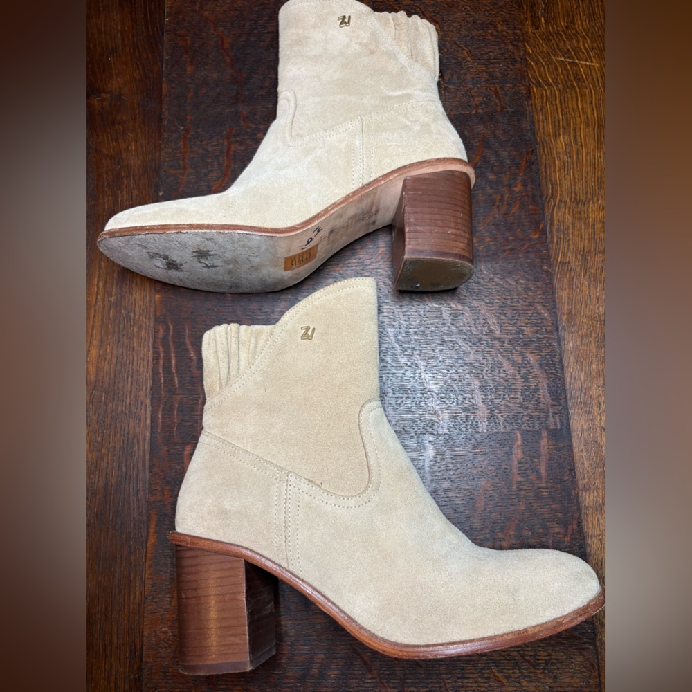 Zadig & Voltaire Lena Suede Ankle Boots - Sand/Beige - Size 40 - Picture 6 of 11